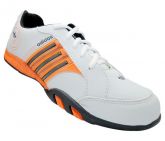 Tênis Adidas F600 Branco e Laranja